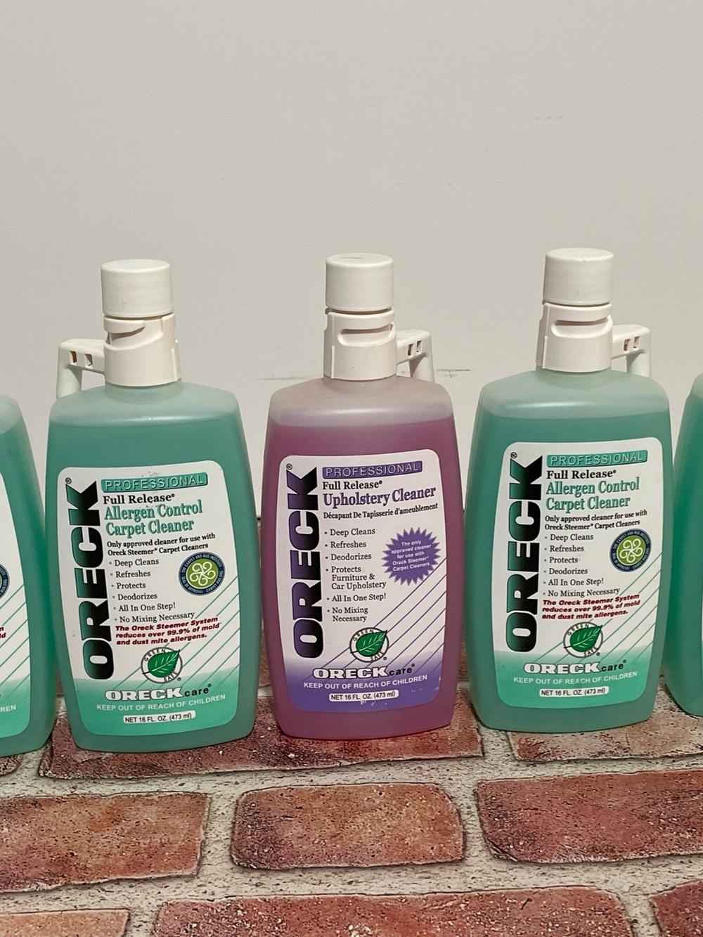 Oreck Professional Full Release Allergen Carpet & Upholstery Cleaner 16oz 5 pack